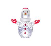 The delicate and cute Christmas crystal decoration enhances the festive atmosphere, creates a warm mood and brings out the Christmas magic to the full. (A, 8 x 7 cm)