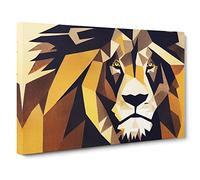 The Delicious Abstract Lion Canvas Wall Art Print 30x20 Inch