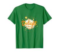 The Delight of Your Life: Sunny Positive Affirmation T-Shirt, Men, Kelly Green, M
