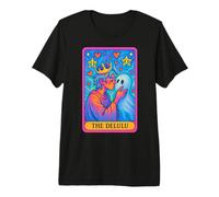 The Delulu Tarot Card Funny Ghostcore Premium T-Shirt