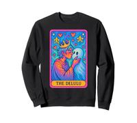 The Delulu Tarot Card Funny Ghostcore Sweatshirt
