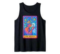 The Delulu Tarot Card Funny Ghostcore Tank Top