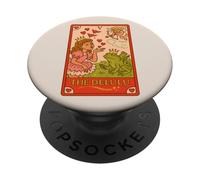 The Delulu Tarot Princess Frog Red Flags Design PopSockets Adhesive PopGrip