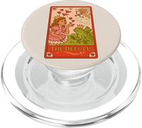 The Delulu Tarot Princess Frog Red Flags Design PopSockets PopGrip for MagSafe