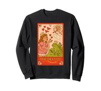 The Delulu Tarot Princess Frog Red Flags Design Sweatshirt