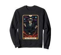 The Delusion Funny Tarot Card Sarcastic Skeleton Sweatshirt