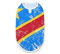 The Democratic Republic of The Congo Dog And Cat Clothes Pet Summer Sleeveless T Shirt Basic Vest XL