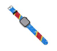 The Democratic Republic of The Congo Silicone Watch Strap Compatible with IWatch Adjustable Sports Band Unisex 38mm/40mm