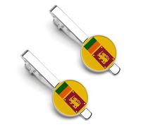 The Democratic Socialist Republic of Sri Lanka National Flag Men'S Tie Clip Necktie Wedding Business for Men Daily Life Wedding Anniversary Business Father'S Day