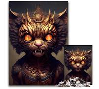 The Demon Tiger Jigsaws 1000 Pieces for Adults Paper Jigsaw Puzzles for Adults Gift for Men And Women Daily Special Occasion 1000 PCS(38x26cm)