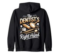 The Dentist's Right Hand Dental Assistant Office Zip Hoodie