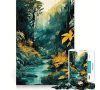 The Depths of A Rainforest Jigsaw Puzzles 1000 Pieces for Adults Reason Skill Toy Calm Relax Exact Cut Heartfelt Gift (38x52cm)