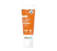 The Derma Co 1% Hyaluronic Sunscreen Aqua Gel SPF 50 - Lightweight Hydrating Facial Sunscreen - Non-Greasy Formula with No White Cast - Broad Spectrum Sun Protection - 125 g
