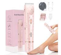 The Dermave, Dermave Bikini Trimmer, Dermave Women's Razor, 2025 Update 2025 Upgrade 2025 Double Head Razor for Women, 2 in 1 Wet & Dry Waterproof Electric Bikini Trimmer for Face, Body and Areas