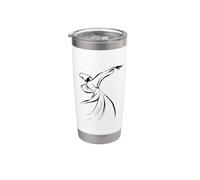 The Dervish Relationship Between Body and Soul Line Art Stainless Steel Insulated Tumbler
