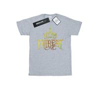 The Descendants Fairest Gold Cotton Boyfriend T-Shirt Disney Grey XL