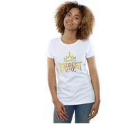 The Descendants Fairest Gold Cotton T-Shirt Disney White S