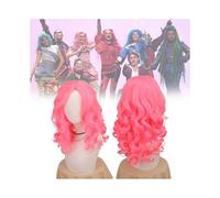 The Descendants Rise Of Red Pink Wig Cosplay Halloween Party Decoration