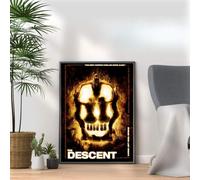 The Descent, Horror Movie Print, Scary Thriller Film Poster, A4 and A3 Size Frame Options Available,Great Home, Pub, Café, Bar Wall Art Print, House gift for horror lovers (A3 Print Only)