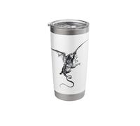 The Descent on The Monster by Gustave Dore Stainless Steel Insulated Tumbler
