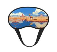 The Desert in The Distance Sleep Mask Soft Eye MaskBlindfold Eyeshade Smooth Comfortable Eye Cover with
