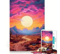 The Desert Path Jigsaw Puzzles for Adults1000 Pieces Boost Memory Soothing Fun Premium Cut Thoughtful Gift (38x52cm)