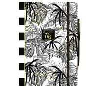 The Design Group Tropical Palm A5 Notebook & Pen in Off-White The Design Group Off-White