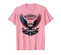 The Designated Driver of Old Glory T-Shirt, Men, Pink, X-Large