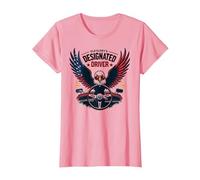 The Designated Driver of Old Glory T-Shirt, Women, Pink, Small