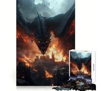 The Desolation of Dragons Hard Jigsaw Puzzle for Adults 1000 Pieces Strengthen Recall Stress Release Premium Edge Fine Art Piece (38x52cm)