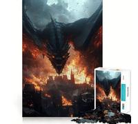 The Desolation of Dragons Jigsaws 1000 Pieces for Adults Brain Challenge Toy Peaceful Time Clear Cut Art Collectible (38x26cm)