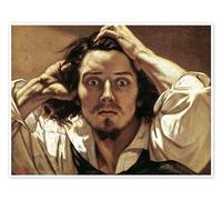 The Desperate Poster by Gustave Courbet 40 x 30 cm Brown Wall art Wall decor