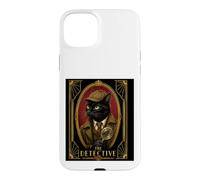 The Detective Art Deco Black Cat Murder Mystery Case for iPhone 15 Plus