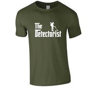 The Detectorist Metal Detecting Mens T Shirt - Men's T-Shirt Gold Coin Metal Detector