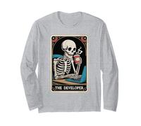The Developer Tarot Card Funny Programmer Software Engineer Long Sleeve T-Shirt