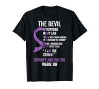 The Devil- Crohns and Colitis Awareness Support Ribbon T-Shirt