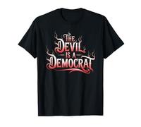 The Devil is A Democrat Tshirt Retro Democrats Liberal T-Shirt