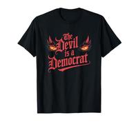 The Devil is A Democrat Tshirt Retro Democrats Liberal T-Shirt