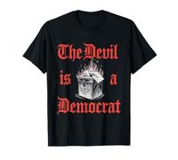 The Devil is A Democrat Tshirt Retro Democrats Liberal T-Shirt