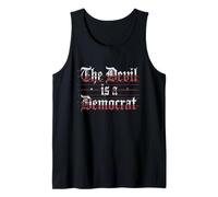 The Devil is A Democrat Tshirt Retro Democrats Liberal Tank Top