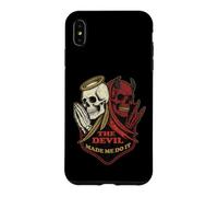 The Devil Made Me Do It Skull Angel Demon Duality Case for iPhone XS Max