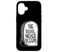 The Devil Never Sleeps Tombstone Case for iPhone 16