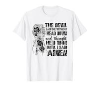 The Devil Saw Me and Thought He'd Won Until I Said Amen T-Shirt