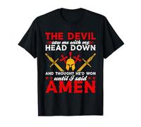 The Devil Saw Me And Thought He'd Won Until I Said Amen T-Shirt