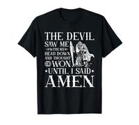 The Devil Saw Me and Thought He'd Won Until I Said Amen T-Shirt