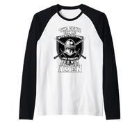The Devil Saw Me Down Thought He'd Won Christian Knight Raglan Baseball Tee