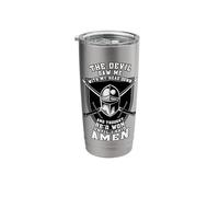 The Devil Saw Me Down Thought He'd Won Christian Knight Stainless Steel Insulated Tumbler