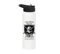 The Devil Saw Me Down Thought He'd Won Christian Knight Stainless Steel Insulated Water Bottle