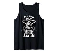 The Devil Saw Me Down Thought He'd Won Christian Knight Tank Top