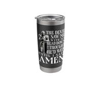 The Devil Saw Me with My Head Down Christian Knight Stainless Steel Insulated Tumbler